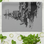 Vliegtuig Theodore Roosevelt Dawsonsf kitc Theedoek (Gevouwen)