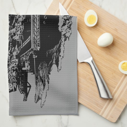 Vliegtuig Theodore Roosevelt Dawsonsf kitc Theedoek (Quarter Fold)