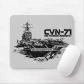 Vliegtuig Theodore Roosevelt Mousepad Muismat (Met muis)