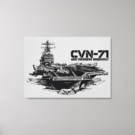 Vliegtuig Theodore Roosevelt Wrappedcanvas Canvas Afdruk (Voorkant)