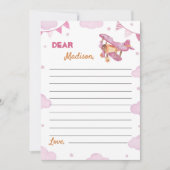 vliegtuig tijd capsule Note Kaart (Voorkant)