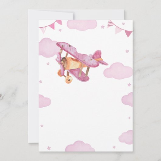 vliegtuig tijd capsule Note Kaart (Achterkant)