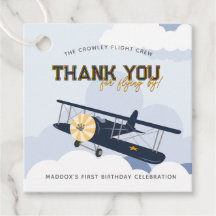 Vliegtuig Tijd vliegt Retro Eerste Verjaardag