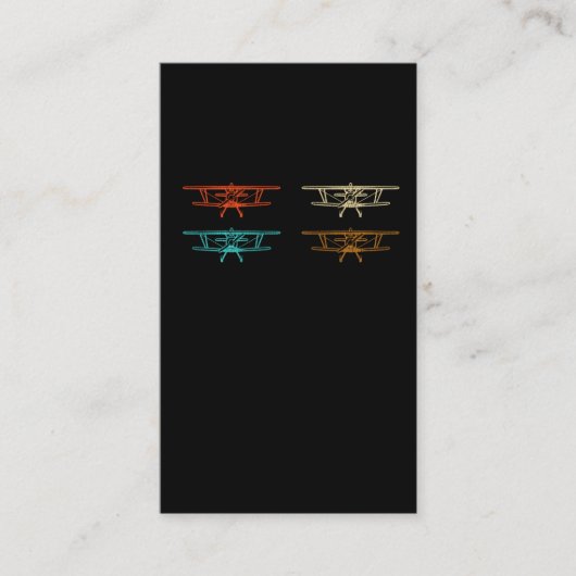 Vliegtuig toekomstige piloot van het propeller-vl visitekaartje (Voorkant)