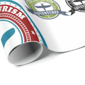  Vliegtuig Toerisme Avonturen Logo Aviation Cadeaupapier (Rol Hoek)