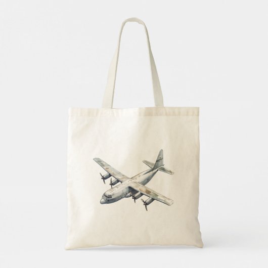 Vliegtuig Tote Bag (Achterkant)