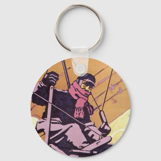 Vliegtuig  transport Hang glider Sleutelhanger (Voorkant)