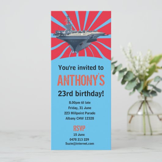 Vliegtuig transporteur kaart (Staand voorkant)