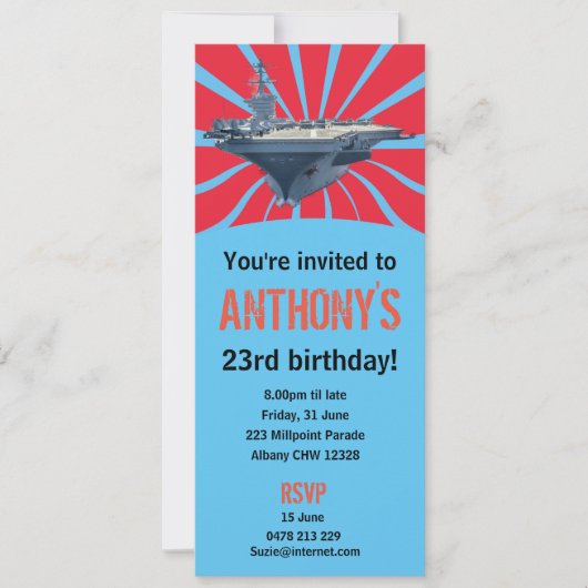 Vliegtuig transporteur kaart (Voorkant)