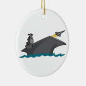 Vliegtuig transporteur keramisch ornament (Rechts)