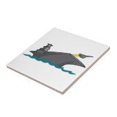 Vliegtuig transporteur tegeltje (Zijkant)