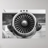 Vliegtuig Turbine Poster (Voorkant)