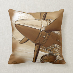  Vliegtuig Turbo Pillow Kussen
