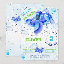 Vliegtuig Uitnodigingen