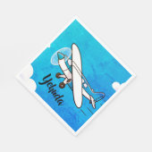 Vliegtuig upsherin servetten (Hoek)