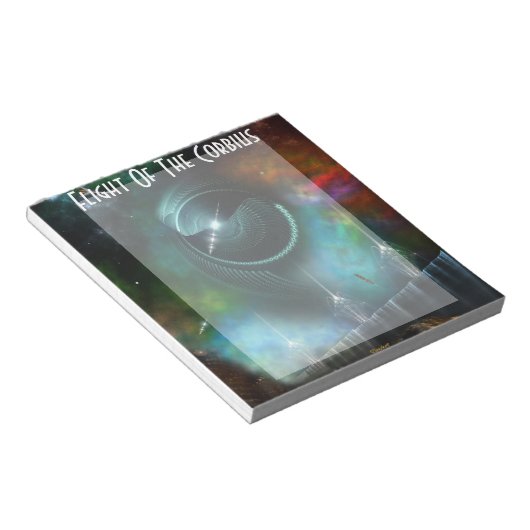 Vliegtuig Van De Corbius Fractal Kunst Notitieblok (Schuin)