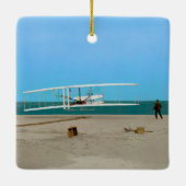  vliegtuig van de eerste vliegende vleugelvleugelv keramisch ornament (Achterkant)