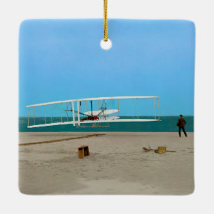  vliegtuig van de eerste vliegende vleugelvleugelv keramisch ornament