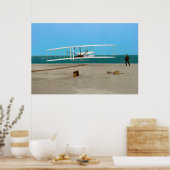  vliegtuig van de eerste vliegende vleugelvleugelv poster (Keuken)