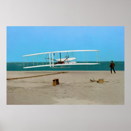  vliegtuig van de eerste vliegende vleugelvleugelv poster (Voorkant)