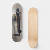 Vliegtuig van de landbommenwerper bij het neerstor persoonlijk skateboard (Voorkant)