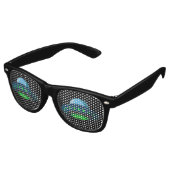 VLIEGTUIG VAN DE VEILIGE UFO NOVELTY SUNGLASSES SH RETRO ZONNEBRIL (Gekanteld)