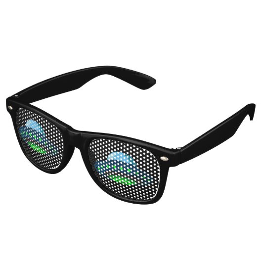 VLIEGTUIG VAN DE VEILIGE UFO NOVELTY SUNGLASSES SH RETRO ZONNEBRIL (Gekanteld)