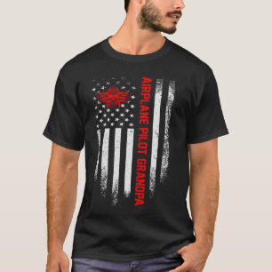 Vliegtuig van de Verenigde Staten van Amerika pil T-shirt
