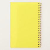 Vliegtuig van Funky Grey Plane Pilot Aviation Planner (Achterkant)