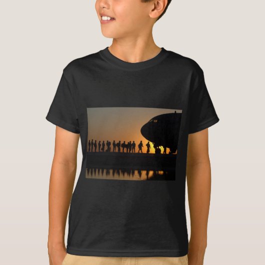 Vliegtuig van het leger t-shirt (Voorkant)
