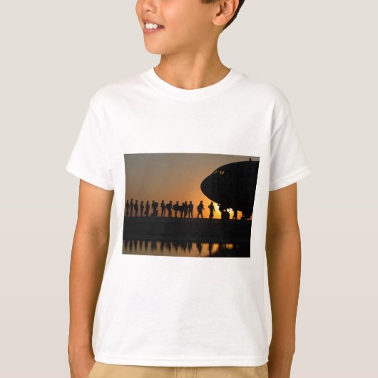 Vliegtuig van het leger t-shirt (Voorkant)