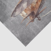 Vliegtuig van het steampunk-vliegtuig tissuepapier (Detail)