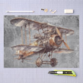 Vliegtuig van het steampunk-vliegtuig tissuepapier (Craft)