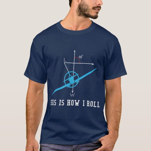 Vliegtuig van het vliegtuig: zo kan ik rollen t-shirt (Voorkant)