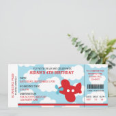 Vliegtuig van het vliegveld van Birthday-instapmod Kaart (Staand voorkant)