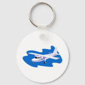 vliegtuig van propellervliegtuig met Cessna Sleutelhanger (Voorkant)