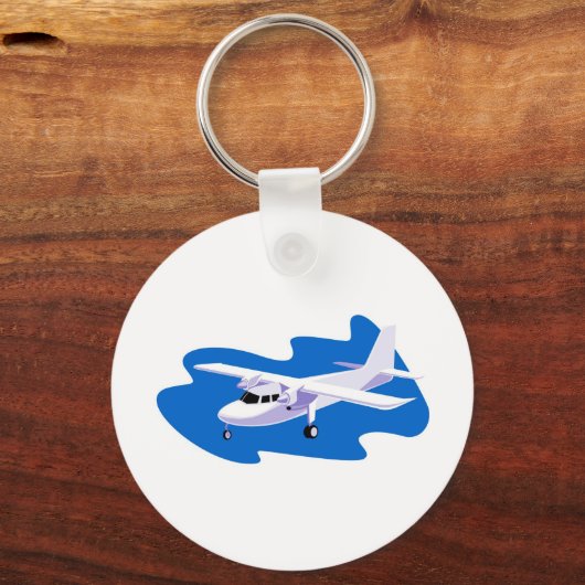 vliegtuig van propellervliegtuig met Cessna Sleutelhanger (Voorkant)