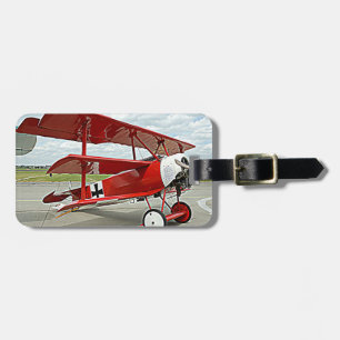 Vliegtuig van Red Baron Bagagelabel