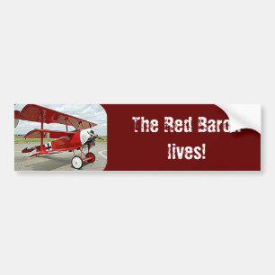 Vliegtuig van Red Baron Bumpersticker