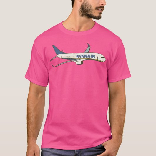 vliegtuig van Ryanair T-shirt (Voorkant)