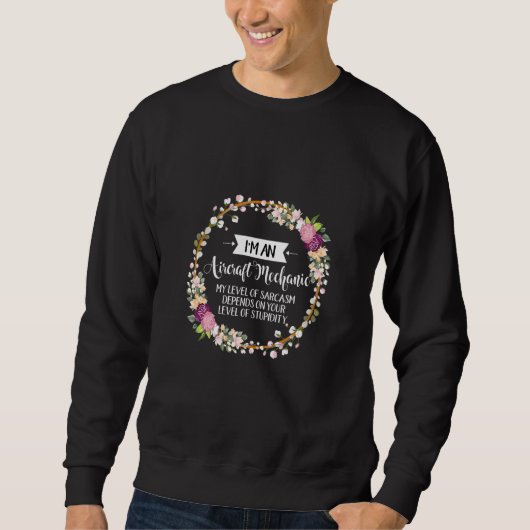 Vliegtuig van Sarcasmflora voor vrouwen Trui (Voorkant)
