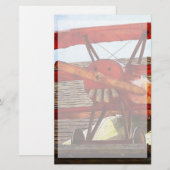  vliegtuig van Shirley Taylor Briefpapier (Voorkant / Achterkant)