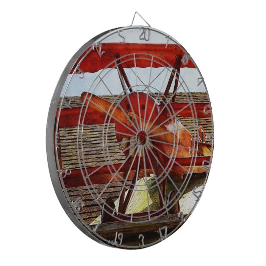  vliegtuig van Shirley Taylor Dartbord (Voorkant Links)