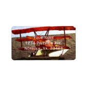  vliegtuig van Shirley Taylor Etiket (Voorkant)