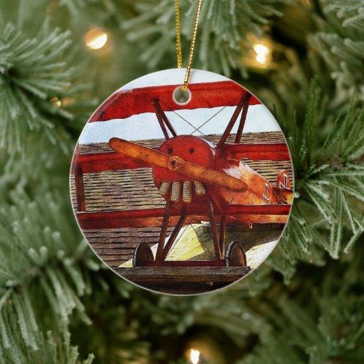 vliegtuig van Shirley Taylor Keramisch Ornament (Boom)