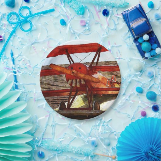 vliegtuig van Shirley Taylor Papieren Bordje (Feest)