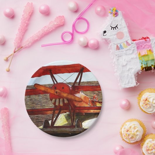 vliegtuig van Shirley Taylor Papieren Bordje (Feest)