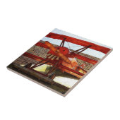 vliegtuig van Shirley Taylor Tegeltje (Zijkant)