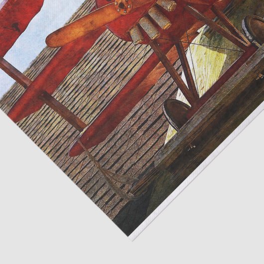  vliegtuig van Shirley Taylor Tissuepapier (Detail)