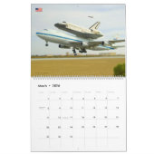 Vliegtuig van spaceshuttle-drager kalender (Mar 2026)